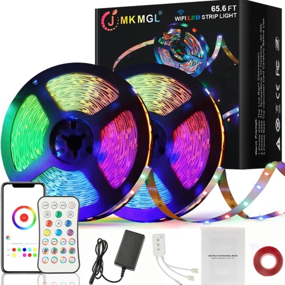 Amazon Other - 🎉Smart Led Strip Lights,65.6ft APP Control Light Strips Work with Alexa &Google